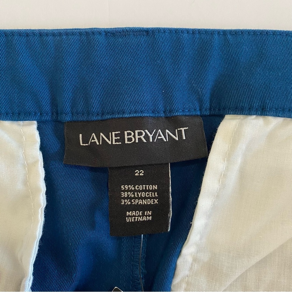 Lane Bryant SZ 22 Women’s Blue Teal Pedal Pushers - Picture 6 of 11